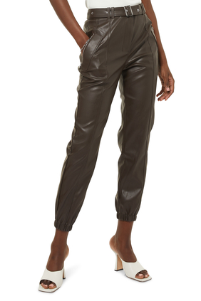 Belted Jogger Pants